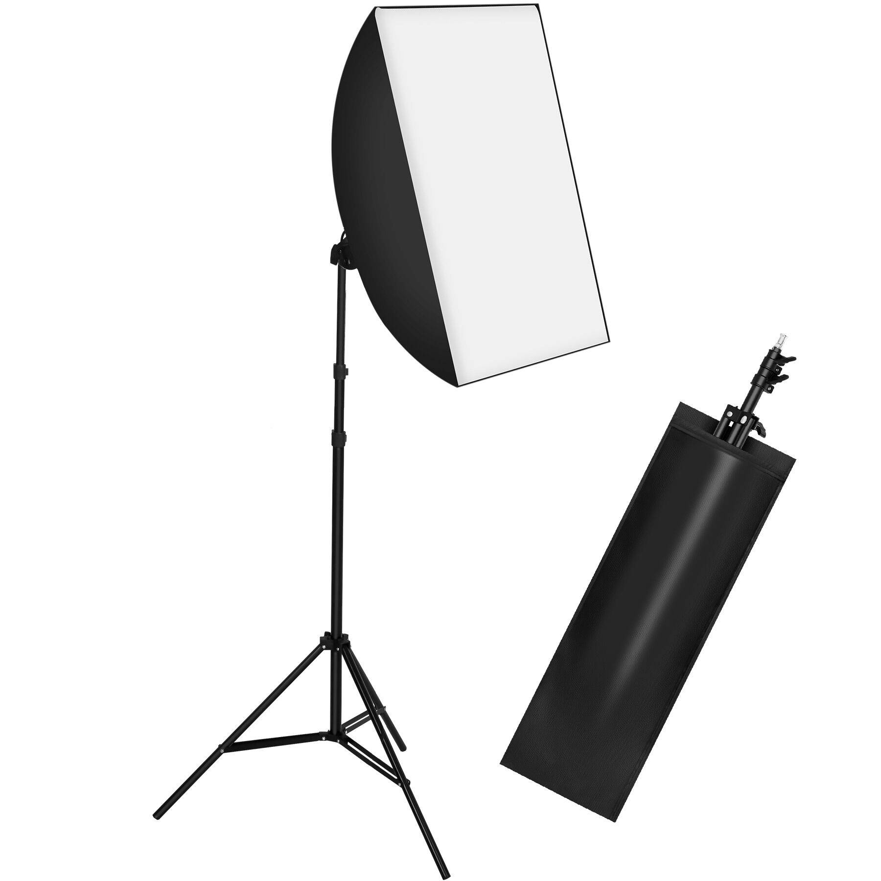 Studielys med softbox, stativ og transporttaske model 1