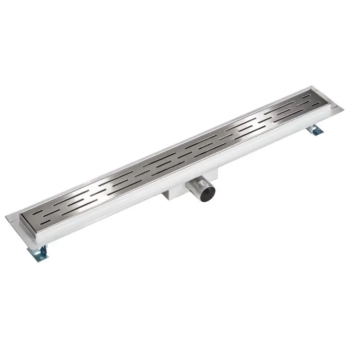 Gulvafløb i rustfrit stål m. vandlås