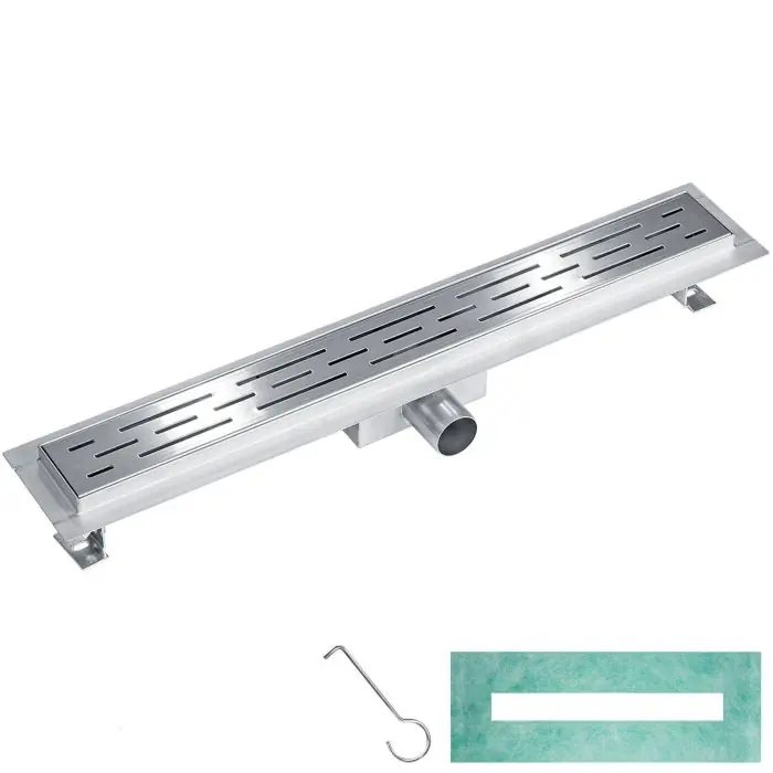 Gulvafløb i rustfrit stål m. vandlås