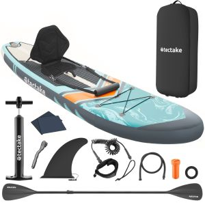 Paddleboard, 2 i 1 oppustelig