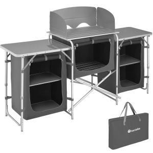 Campingk&oslash;kken med aluminiumsstel 172 x 52 x 104 cm